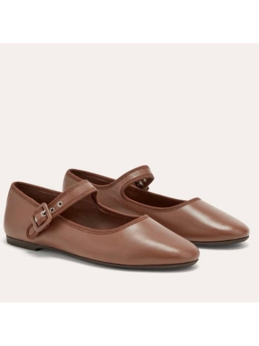 Everlane THE DAY BUCKLE MARY JANE in Rum